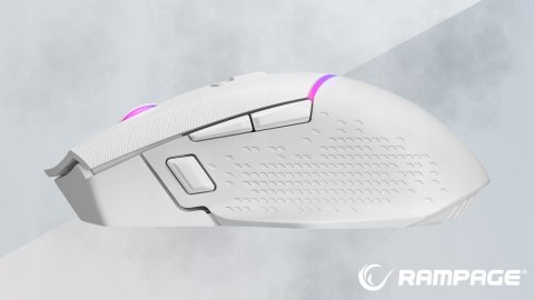 Rampage DROP M3 mysz bezprzewodowa gaming 1000Hz RGB biała