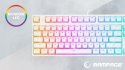 Rampage GHOST Klawiatura mechaniczna TKL biała Huano Red RGB Pudding