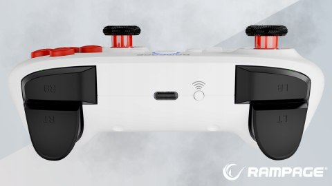 Rampage Hydra Pro kontroler RGB bezprzewodowy pad z stacją ładującą biały