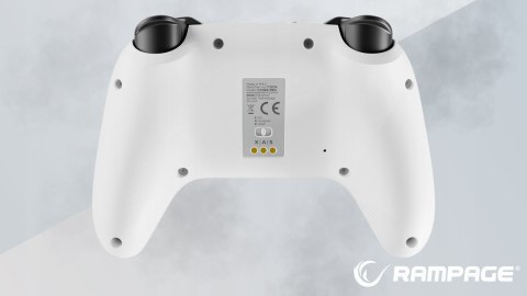 Rampage Hydra Pro kontroler RGB bezprzewodowy pad z stacją ładującą biały