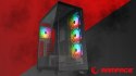 Rampage Hydra V1 Obudowa PC Gaming ARGB USB C USB A Czarna