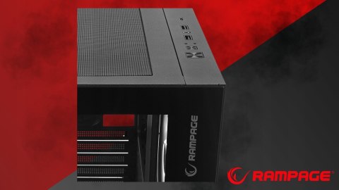 Rampage Hydra V1 Obudowa PC Gaming ARGB USB C USB A Czarna