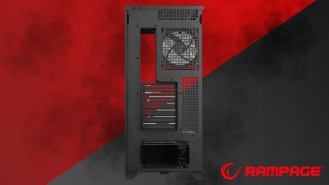 Rampage Hydra V1 Obudowa PC Gaming ARGB USB C USB A Czarna