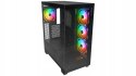 Rampage Hydra V1 Obudowa PC Gaming ARGB USB C USB A Czarna