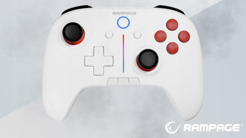 Rampage Hydra kontroler gamingowy bezprzewodowy RGB biały