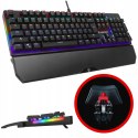 Rampage KB-R86 UMBRA Klawiatura mechaniczna Red Switch RGB czarna gaming