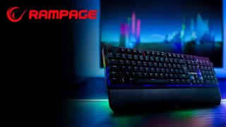 Rampage KB-R86 UMBRA Klawiatura mechaniczna Red Switch RGB czarna gaming
