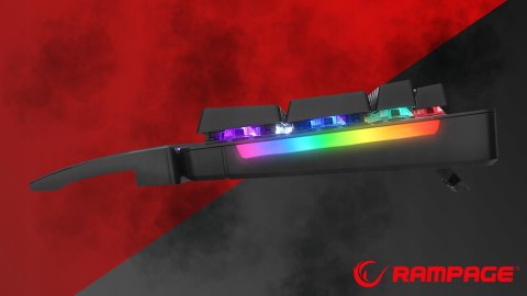Rampage KB-R86 UMBRA Klawiatura mechaniczna Red Switch RGB czarna gaming