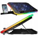 Rampage METAFOR Podkładka chłodząca pod laptopa 10 19 cali RGB USB cicha