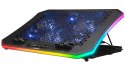 Rampage METAFOR Podkładka chłodząca pod laptopa 10 19 cali RGB USB cicha