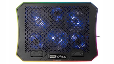 Rampage METAFOR Podkładka chłodząca pod laptopa 10 19 cali RGB USB cicha