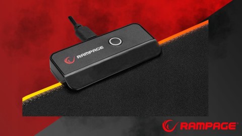 Rampage MP-21 podkładka gamingowa pod mysz RGB 25x33cm czarna komfortowa