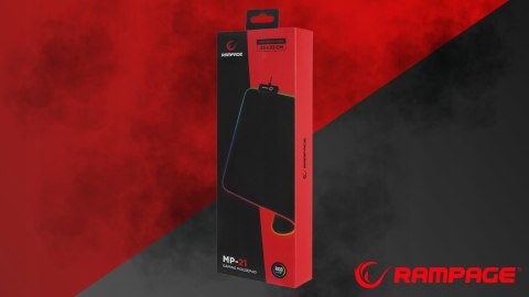 Rampage MP-21 podkładka gamingowa pod mysz RGB 25x33cm czarna komfortowa