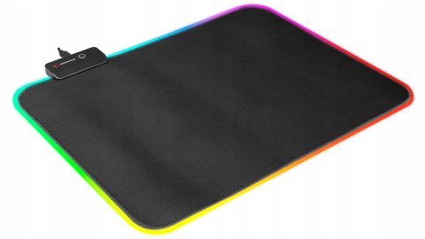 Rampage MP-21 podkładka gamingowa pod mysz RGB 25x33cm czarna komfortowa