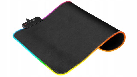 Rampage MP-21 podkładka gamingowa pod mysz RGB 25x33cm czarna komfortowa