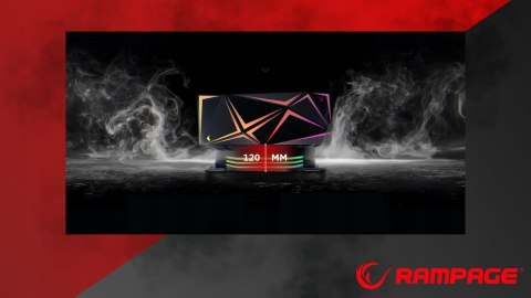 Rampage OCTAGON C50 chłodzenie CPU 120mm ARGB wydajne dla LGA1700 AM5