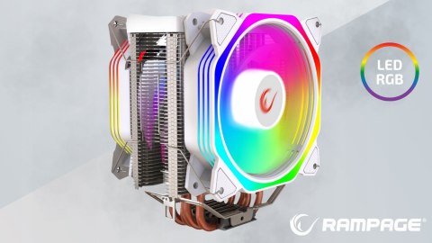 Rampage Octagon C60 chłodzenie CPU 2x120mm ARGB LGA1700 AM5 1800RPM