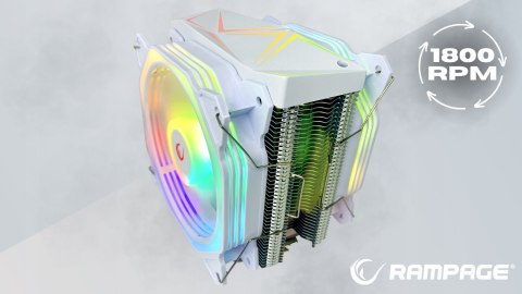 Rampage Octagon C60 chłodzenie CPU 2x120mm ARGB LGA1700 AM5 1800RPM
