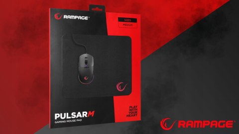 Rampage PULSAR M Podkładka pod mysz antypoślizgowa gaming 270x320 mm
