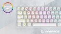 Rampage Plower K60 Klawiatura Mechaniczna biała gamingowa RGB Blue Switch