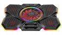 Rampage S47 CoolFlow podstawka chłodząca pod laptop 12-17 RGB regulowana