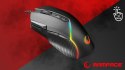 Rampage SMX G39 Comfort myszka gamingowa 12800 DPI programowalna RGB czarna