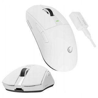 Rampage Zenith Pro mysz bezprzewodowa ultralekka 26000 DPI PAW3395 biała