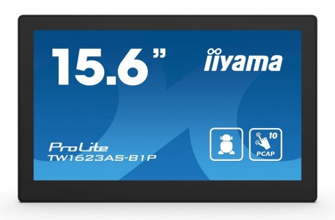 IIYAMA Monitor 16 cali TW1623AS-B3P,10P.DOT.IPS,ANDROID13,WIFI,24/7,RJ45, HDMI,3xUSB,CMS (iiSignage2)