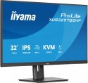 IIYAMA Monitor 32 cale XUB3297QSNP-B1 IPS,QHD,USB-C DOCK (95W), USB HUB 4x, KVM, RJ45, GW 5 LAT