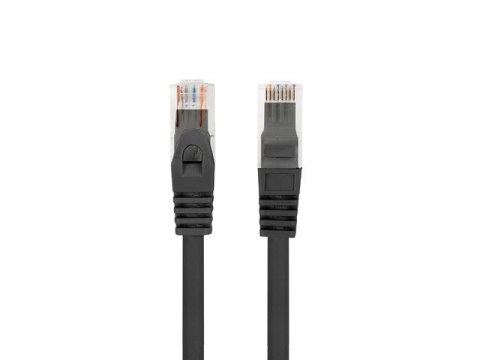 Lanberg Patchcord kat.6 UTP LSZH CU 1m czarny fluke passed