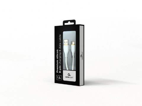 Gembird Kabel USB-A do 8pin ładowanie i tranfer danych, biały