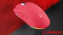 Rampage BLINK myszka gamingowa 12800 DPI RGB różowa ergonomiczna