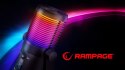 Rampage Diyez mikrofon gamingowy dotykowy RGB USB C czarny