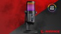 Rampage Diyez mikrofon gamingowy dotykowy RGB USB C czarny
