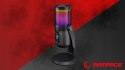 Rampage Diyez mikrofon gamingowy dotykowy RGB USB C czarny