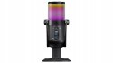 Rampage Diyez mikrofon gamingowy dotykowy RGB USB C czarny