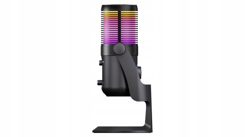 Rampage Diyez mikrofon gamingowy dotykowy RGB USB C czarny