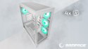 Rampage Hydra V2 obudowa PC akwarium ARGB biała trzy panele szkło hartowane