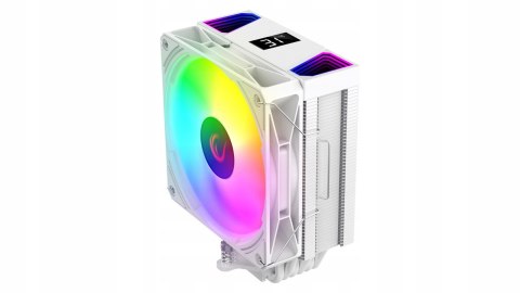 Rampage Octagon C70 Chłodzenie procesora 120mm ARGB LGA1700 AM5 LCD białe