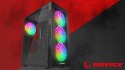 Rampage PLAID V1 Obudowa PC Mid Tower RGB okno hartowane czarna gamingowa