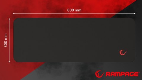 Rampage Pulsar XL podkładka gaming 30x80 cm wodoodporna czarna mata