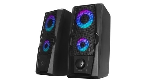 Rampage RMS-X9 Głośniki 2.0 RGB gamingowe USB kompaktowe 2x3W