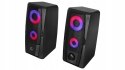 Rampage RMS-X9 Głośniki 2.0 RGB gamingowe USB kompaktowe 2x3W
