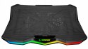 Rampage Showy AD-RC8 podstawka chłodząca pod laptop 10-17 RGB regulowana