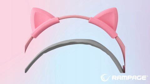 Rampage Słuchawki X-CATTY 7.1 RGB gamingowe z mikrofonem 50mm