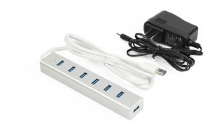 Unitek HUB 7 x USB3.0 Aluminium z zasilaczem; Y-3090