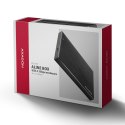 AXAGON EE25-XA6C Obudowa zewnętrzna aluminiowa, USB-C 3.2 Gen 1 SATA 6G 2.5" 5Gbps