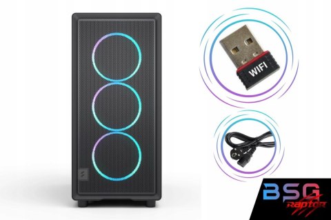 BSG Raptor V41 AMD Ryzen 7 AMD Radeon RX 9070 XT 16GB DDR5 1000GB SSD Windows 11 Pro