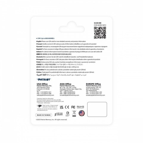 Patriot Karta microSDXC 512GB Express 800/600MB/s Nintendo Switch 2