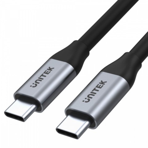 Unitek Kabel USB-C - USB-C PD 100W, 5Gbps, 4K60Hz, 2m, M/M; C14091ABK